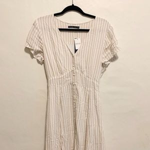 Abercrombie and Fitch Striped Button-Up Dress